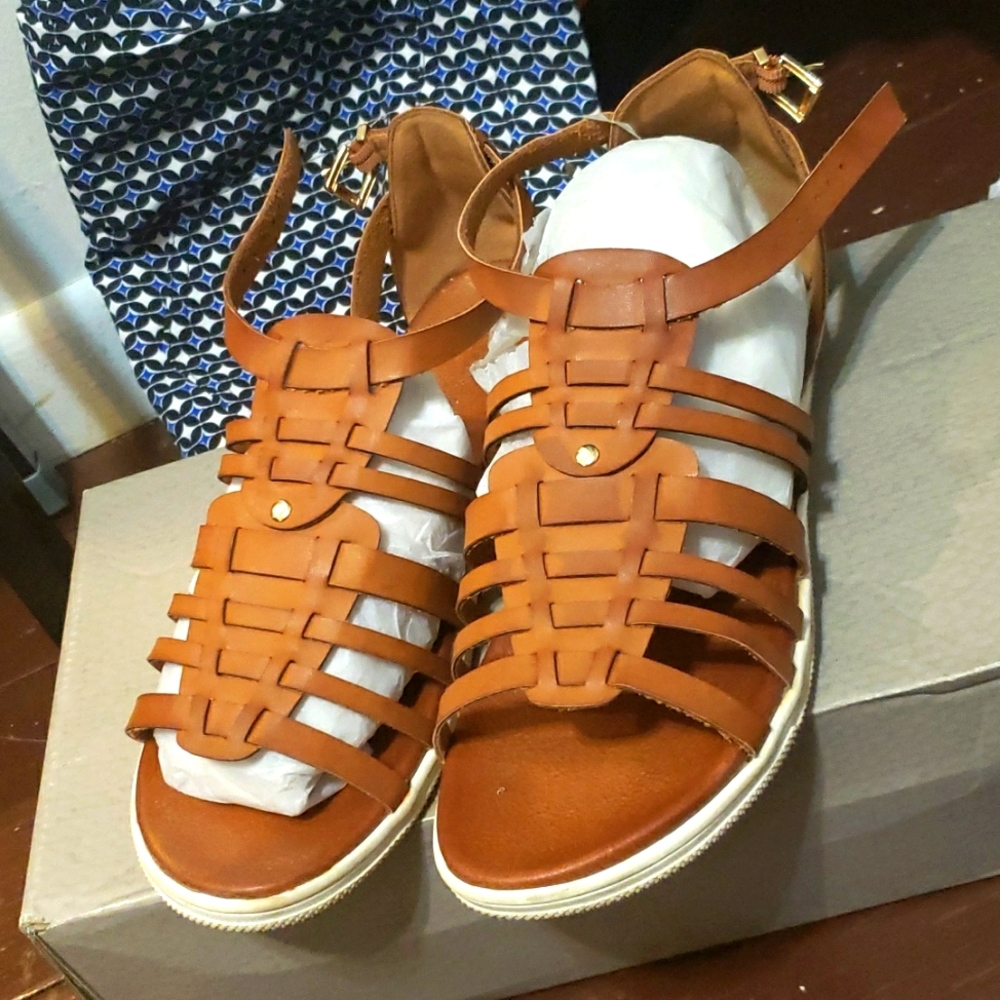 Leather Gladiator Sandals